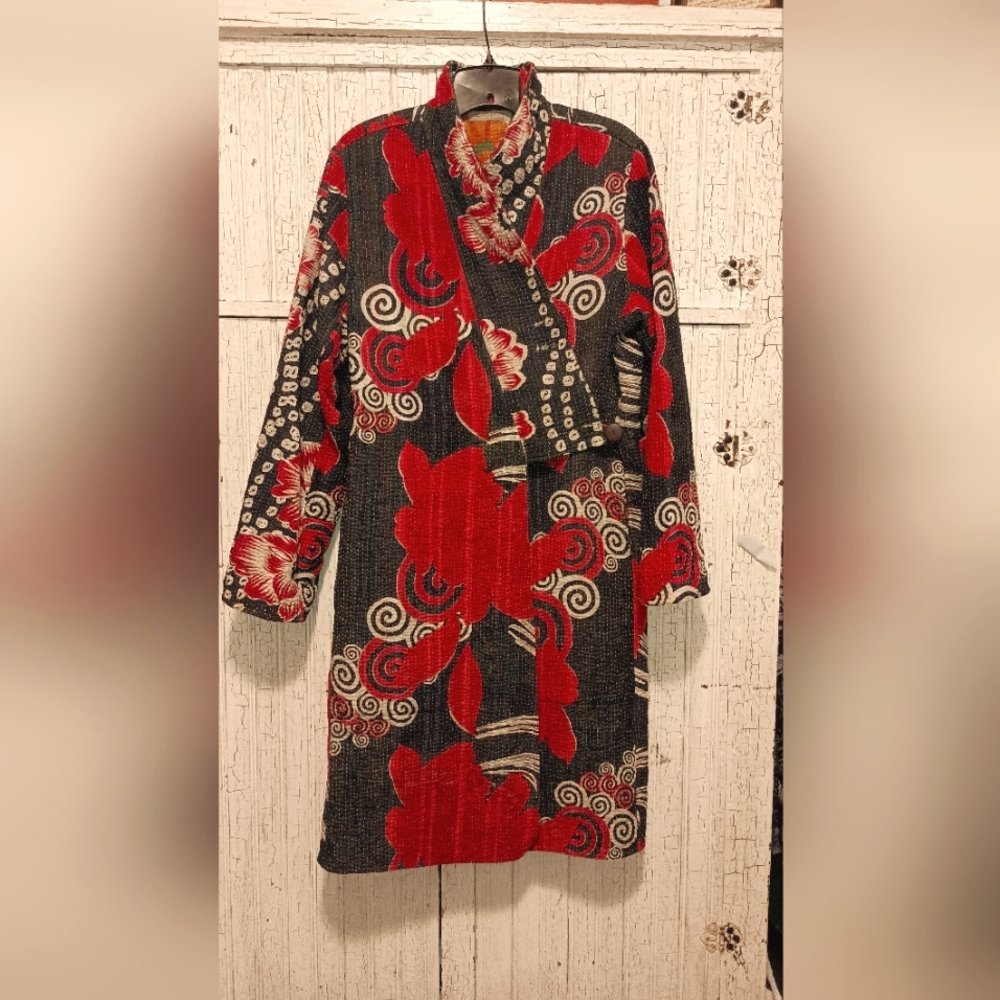 Kanthas quilt coat